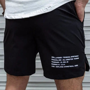 Planet Gates Black / XL Men Hot Shorts Light Weight Thin Short Pants Running Squat Fitness Shorts Men GYM Wear Quick-drying Drawstring Shorts