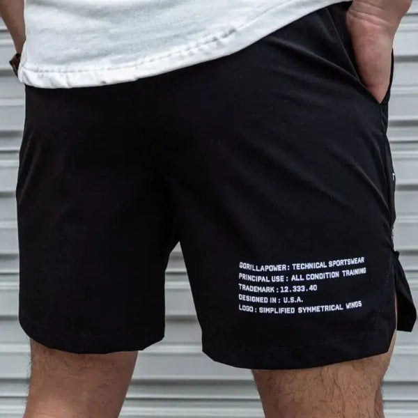 Planet Gates Black / XL Men Hot Shorts Light Weight Thin Short Pants Running Squat Fitness Shorts Men GYM Wear Quick-drying Drawstring Shorts