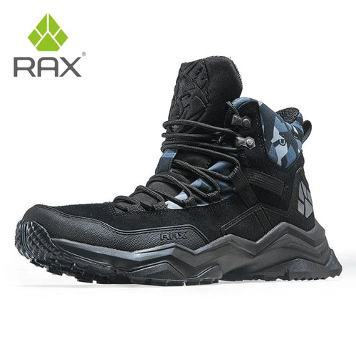 Planet Gates black2(waterproof) / 44 RAX Waterproof Hiking Shoes Men Winter Outdoor Sneakers for Men Snow Boots Plush Mountain Snowboots Outdoor Tourism Jogging Shoe