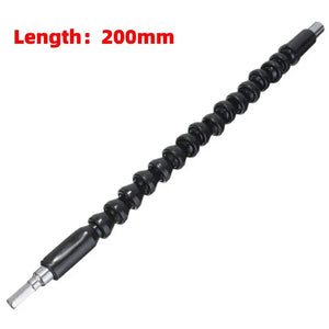 Planet Gates black200MM 150/200/300mm Flexible Shaft Tool Bit Holder Connector Extension Screwdriver Drill Bit Socket Driver Adapter Hex Drill Bit