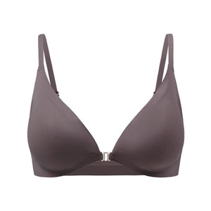 Planet Gates BlackBrown / L Hot Sale Bra with Front Opening Removeable Water Drop Cup Wireless Laser Cut Bra Brasier Para Mujer Women Seamless Bras