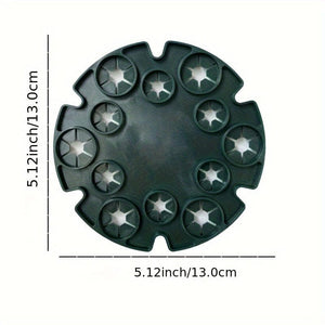 Planet Gates Blackish Green 1 Set, Fixed Frame Plant Retainer Bamboo Disc Flower Pillar Climbing Frame Fruit Support Plant Flower Climbing Vine Pillar Gardening