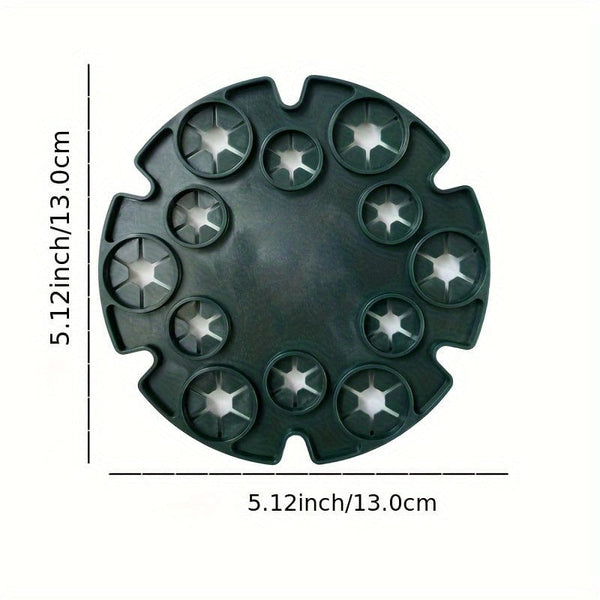 Planet Gates Blackish Green 1 Set, Fixed Frame Plant Retainer Bamboo Disc Flower Pillar Climbing Frame Fruit Support Plant Flower Climbing Vine Pillar Gardening