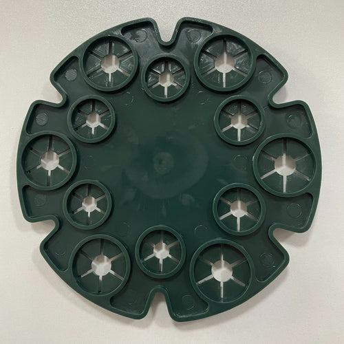 Planet Gates Blackish Green 1 Set, Fixed Frame Plant Retainer Bamboo Disc Flower Pillar Climbing Frame Fruit Support Plant Flower Climbing Vine Pillar Gardening