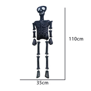Planet Gates BlackSkull-110cm MyRytanda Happy Halloween Plush Toys Slippers Kawaii Ghost Pillow Pumpkin Shoulder Bags Horror Skull Fluffy Dolls