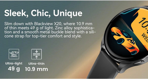 Planet Gates Blackview 2024 New Smartwatch X20 Watch AMOLED Display Hi-Fi Bluetooth Phone Calls Health and Fitness Tracking