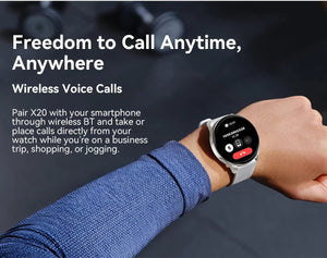 Planet Gates Blackview 2024 New Smartwatch X20 Watch AMOLED Display Hi-Fi Bluetooth Phone Calls Health and Fitness Tracking