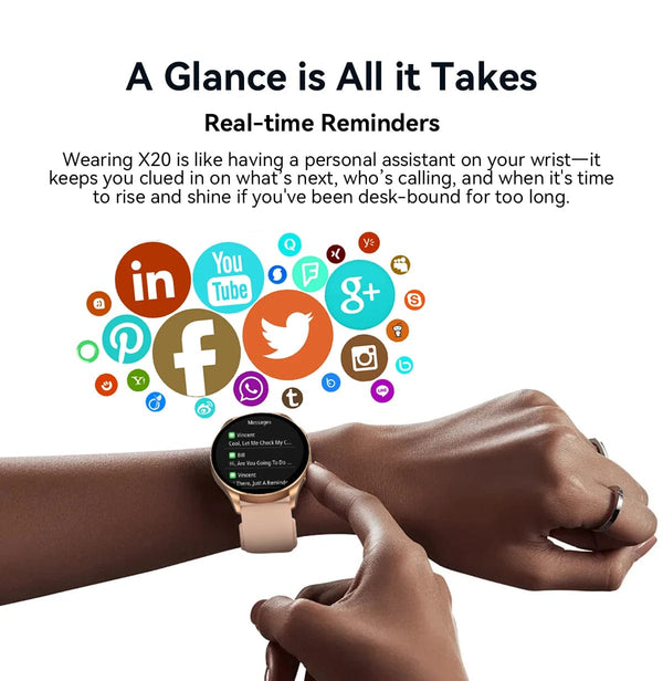 Planet Gates Blackview 2024 New Smartwatch X20 Watch AMOLED Display Hi-Fi Bluetooth Phone Calls Health and Fitness Tracking