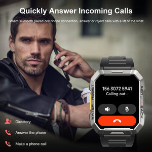 Planet Gates Blackview W60 2024 New Smartwatch 2.01'' HD Display TFT Rugged Smart Watch for Outdoor With Emergency Lighting Bluetooth Calling