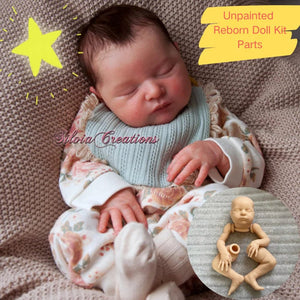 Planet Gates Blank Kit / With Cloth Body New 20.5 Inches Unpainted Reborn Doll Kit Laura With Cloth Body Unfinished Vinyl Blank Reborn Baby Kits Parts