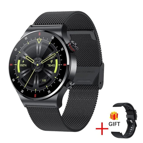 Planet Gates blet black LIGE ECG+PPG Bluetooth Call Smart Watch Men 2024 Sports Smart Bracelet NFC Waterproof Custom Watches Face Men Smartwatch For Men