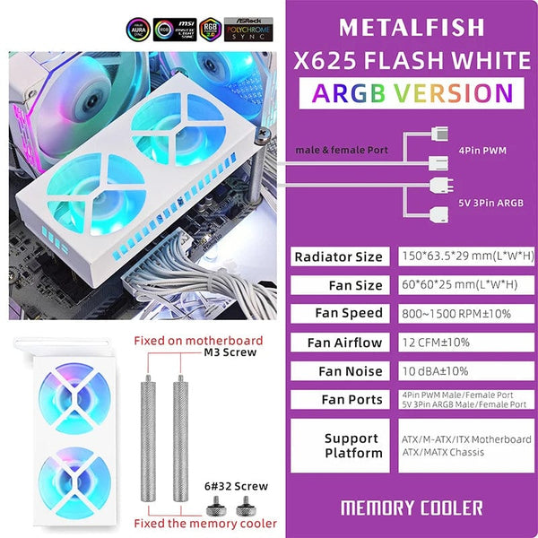 Planet Gates BlockCase Silver METALFISH BlockCase Aluminum Open Frame Case Support ATX/M-ATX Mainboard GPU Mount Horizontally 240 Liquid Cooler Gaming Cabinet