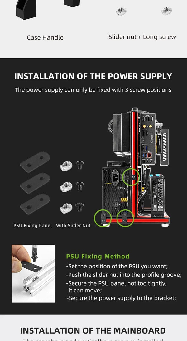 Planet Gates BlockCase Silver METALFISH BlockCase Aluminum Open Frame Case Support ATX/M-ATX Mainboard GPU Mount Horizontally 240 Liquid Cooler Gaming Cabinet