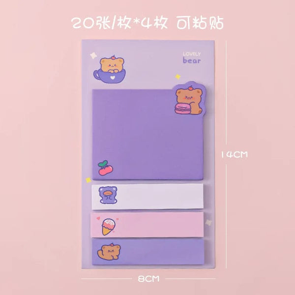 Planet Gates BLT Kawaii Ins Girly Animals Index Memo Pad N Times Sticky Notes To Do List Planner Sticker Cute Stationery