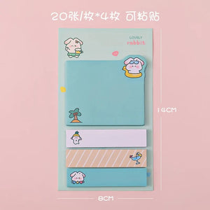 Planet Gates BLT Kawaii Ins Girly Animals Index Memo Pad N Times Sticky Notes To Do List Planner Sticker Cute Stationery