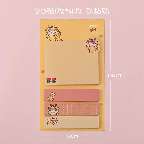 Planet Gates BLT Kawaii Ins Girly Animals Index Memo Pad N Times Sticky Notes To Do List Planner Sticker Cute Stationery