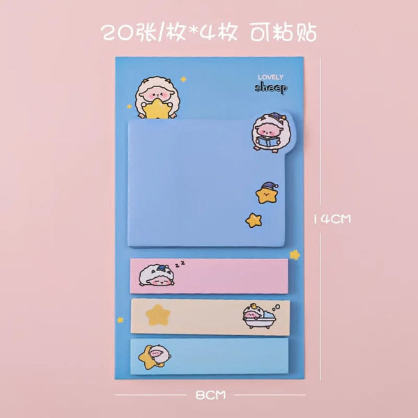 Planet Gates BLT Kawaii Ins Girly Animals Index Memo Pad N Times Sticky Notes To Do List Planner Sticker Cute Stationery