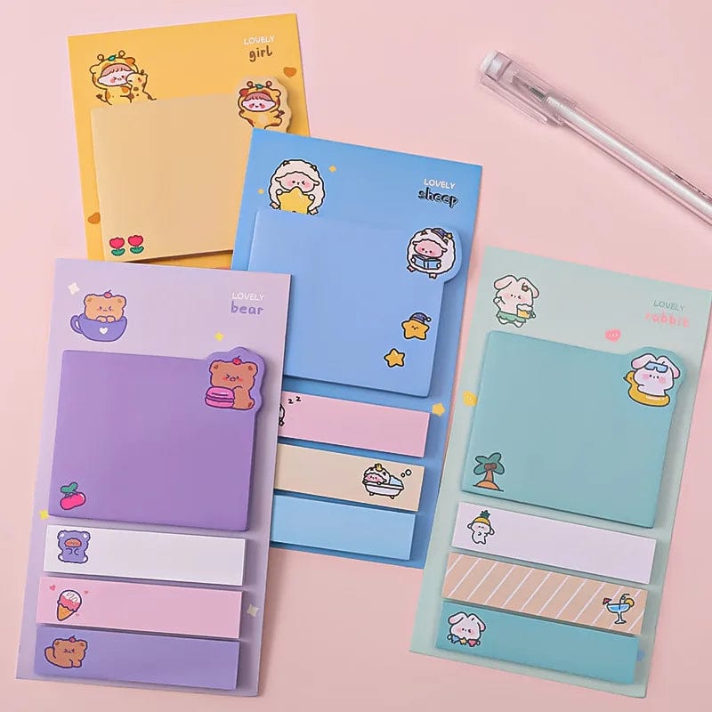 Planet Gates BLT Kawaii Ins Girly Animals Index Memo Pad N Times Sticky Notes To Do List Planner Sticker Cute Stationery