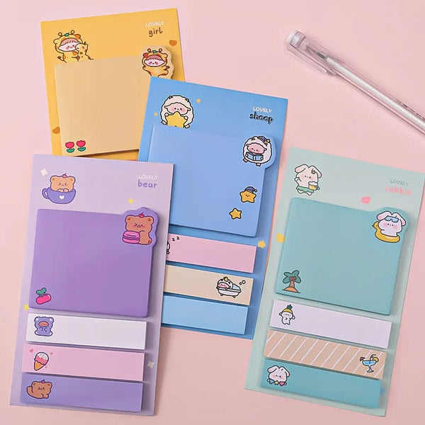 Planet Gates BLT Kawaii Ins Girly Animals Index Memo Pad N Times Sticky Notes To Do List Planner Sticker Cute Stationery