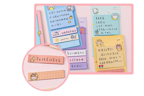 Planet Gates BLT Kawaii Ins Girly Animals Index Memo Pad N Times Sticky Notes To Do List Planner Sticker Cute Stationery