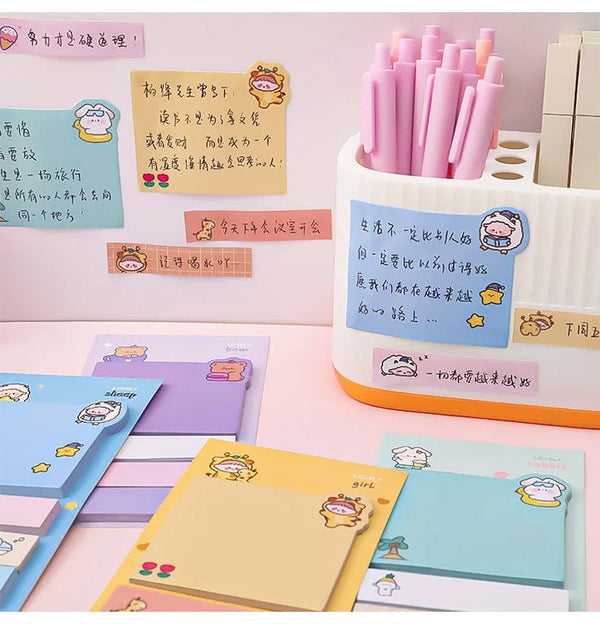 Planet Gates BLT Kawaii Ins Girly Animals Index Memo Pad N Times Sticky Notes To Do List Planner Sticker Cute Stationery