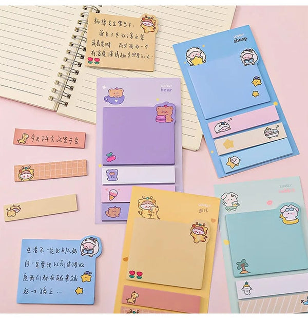 Planet Gates BLT Kawaii Ins Girly Animals Index Memo Pad N Times Sticky Notes To Do List Planner Sticker Cute Stationery