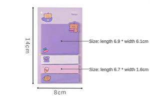 Planet Gates BLT Kawaii Ins Girly Animals Index Memo Pad N Times Sticky Notes To Do List Planner Sticker Cute Stationery