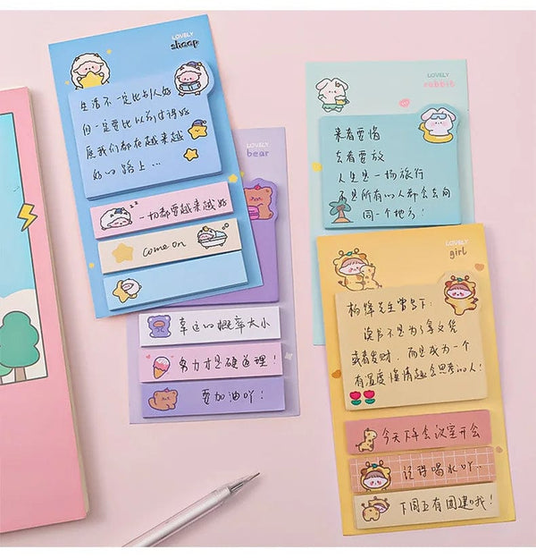 Planet Gates BLT Kawaii Ins Girly Animals Index Memo Pad N Times Sticky Notes To Do List Planner Sticker Cute Stationery