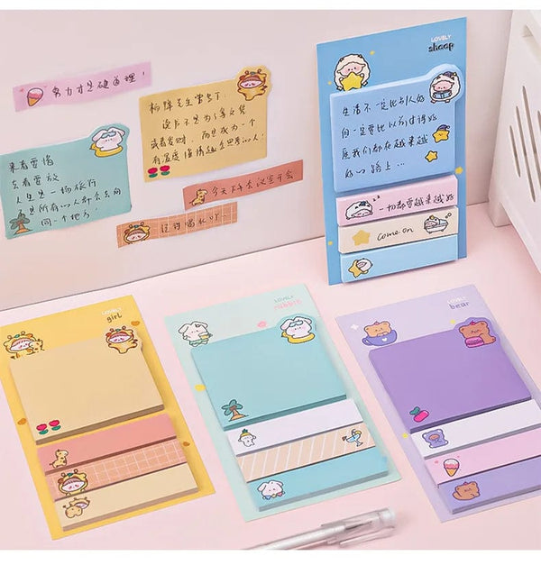 Planet Gates BLT Kawaii Ins Girly Animals Index Memo Pad N Times Sticky Notes To Do List Planner Sticker Cute Stationery