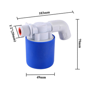 Planet Gates Blue 1 1/2" Automatic Water Level Control Valve Tower Floating Ball Valve Installed Inside The Tank Plug-in Free Inlet and Outlet Valve