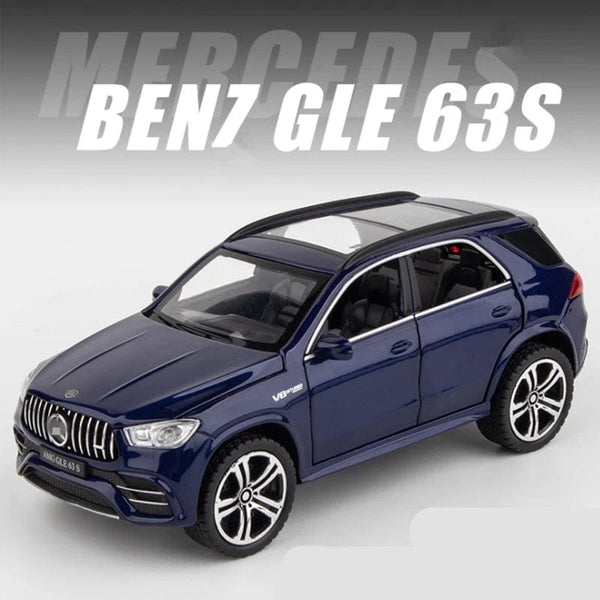 Planet Gates Blue 1:32 GLE 63S SUV Alloy Car Model Diecast Metal Toy Vehicles Car Model High Simulation Sound and Light Collection Childrens Gift
