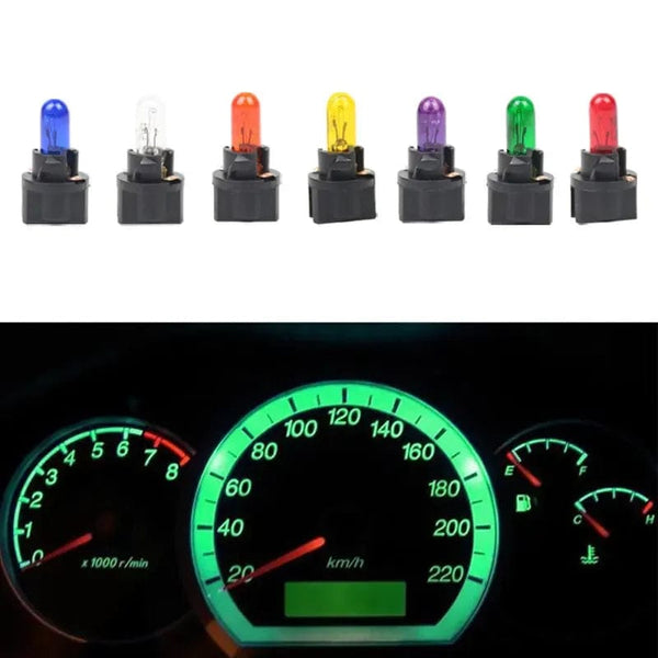 Planet Gates Blue 1/5/10Pcs T5 LED Car Light Automobiles Light-emitting Diode Instrument Gauge Dashboard Light Bulbs12v/24v Auto Interior Lamp