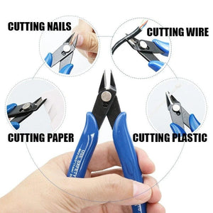Planet Gates Blue 1 PCS Mini Nose Cutting Plier Electrical Wire Cable Cutter  Metal Side Snips Flush Pliers Convenient Durable Tool