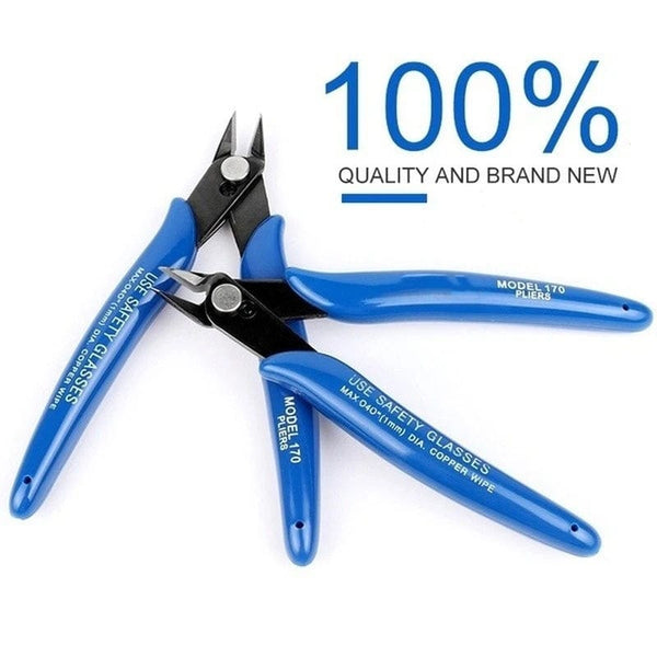 Planet Gates Blue 1 PCS Mini Nose Cutting Plier Electrical Wire Cable Cutter  Metal Side Snips Flush Pliers Convenient Durable Tool