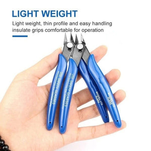 Planet Gates Blue 1 PCS Mini Nose Cutting Plier Electrical Wire Cable Cutter  Metal Side Snips Flush Pliers Convenient Durable Tool