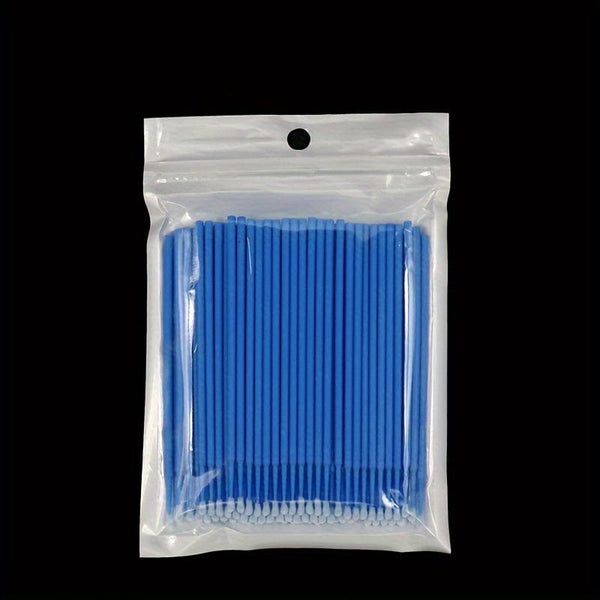Planet Gates Blue 100 Pieces 100pcs Car Cleaning Brush Small Brush Micro Brush Tips Car Accessories Head Exhaustive Cleaning Painting