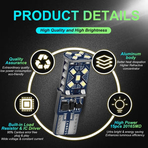 Planet Gates Blue / 10pcs 2/10PCS T10 W5W 194 198 158 New Super Bright Car LED Car Parking Lights WY5W 168 501 2825 Auto Wedge Turn Side Bulbs Car