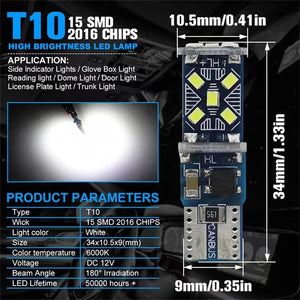 Planet Gates Blue / 10pcs 2/10PCS T10 W5W 194 198 158 New Super Bright Car LED Car Parking Lights WY5W 168 501 2825 Auto Wedge Turn Side Bulbs Car