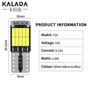 Planet Gates Blue / 10pcs 2/10x W5W T10 Led Bulbs Canbus 4014SMD No Error Car Parking Position Light Interior Dome Reading License Plate Light Signal Lamp