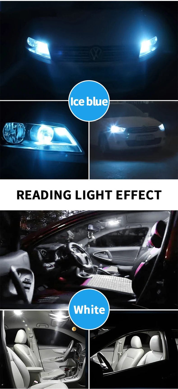 Planet Gates Blue / 10pcs 2/10x W5W T10 Led Bulbs Canbus 4014SMD No Error Car Parking Position Light Interior Dome Reading License Plate Light Signal Lamp