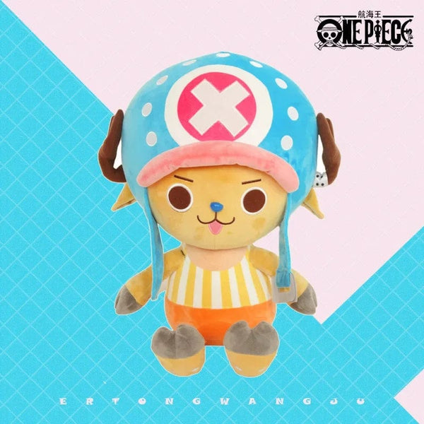 Planet Gates blue / 12cm pendant Original Full Size Anime One Piece Plush Figure Kawaii Luffy Chopper Plush Doll Soft Stuffed Toy kids Birthday Gift Xmas Gift