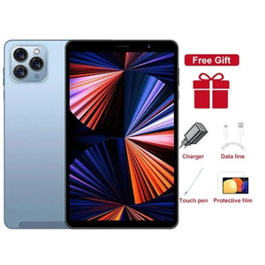 Planet Gates blue / 12GB 512GB 2025 Pad Tab 14 8 inch Android 12 16GB Ram 1TB Rom Dual SIM 10 Core Dimensity 9000 WPS GPS Bluetooth 10000mAh Original Tablet