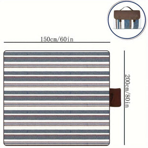 Planet Gates Blue / 152.4x203.2cm 1pc Picnic Blankets Dual Layers Picnic Blanket Outdoor Water-Resistant Handy Mat Tote Spring Summer Camping Blanket Great For The Beach