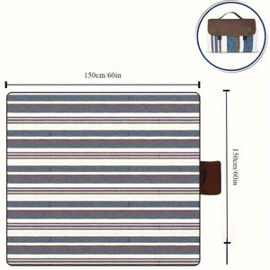 Planet Gates Blue / 152.4x203.2cm 1pc Picnic Blankets Dual Layers Picnic Blanket Outdoor Water-Resistant Handy Mat Tote Spring Summer Camping Blanket Great For The Beach