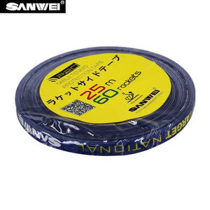 Planet Gates Blue 1cm*25M Original SANWEI Table Tennis Racket Edge Tape Side Protector Ping Pong Bat Protection Tape