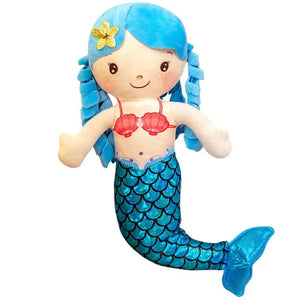 Planet Gates blue 1PC 30cm Cartoon Mermaid Plush Doll Toy Mini Pillow Plush Toys for Birthday Gifts