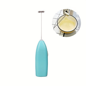 Planet Gates Blue 1pc Electric Egg Beater Milk Frother For Coffee Cappuccino Creamer Agitator Kitchen Accessories Mini Portable Whisk Cooking Gadgets