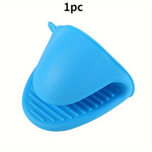 Planet Gates Blue 1pc Heat-Resistant Silicone Oven Glove - Perfect for Baking & Grilling!