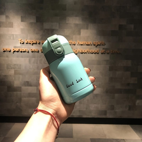 Planet Gates Blue 1pc, Mini Vacuum Flask, Insulated Water Bottles, Travel Thermal Cups, For Hot And Cold Beverages, Summer Winter Drinkware, Gifts