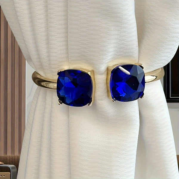 Planet Gates Blue 1pc Modern Minimalist Curtain Tieback Curtain Buckle - Easy Installation for Bedroom, Living Room, and Home Decoration